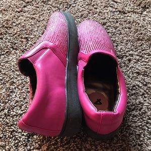 Pink/Fuchsia glittery kids shoes